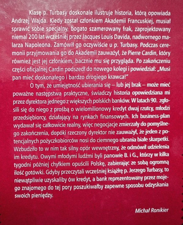 Jerzy Turbasa ABC męskiej elegancji