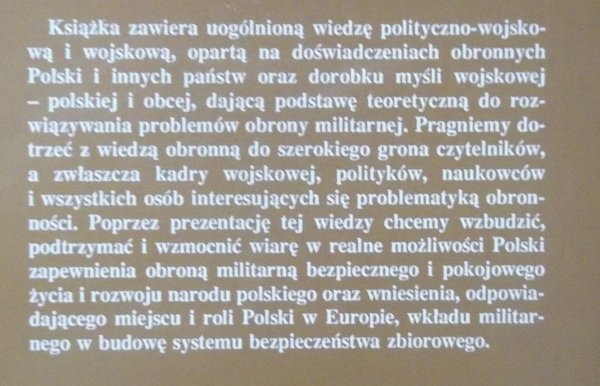Józef Marczak, Jacek Pawłowski • O obronie militarnej Polski przełomu XX-XXI wieku