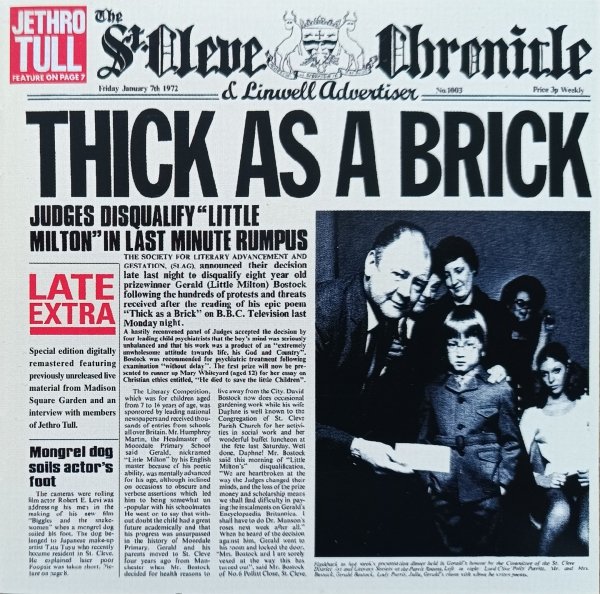 Jethro Tull Thick as a Brick CD