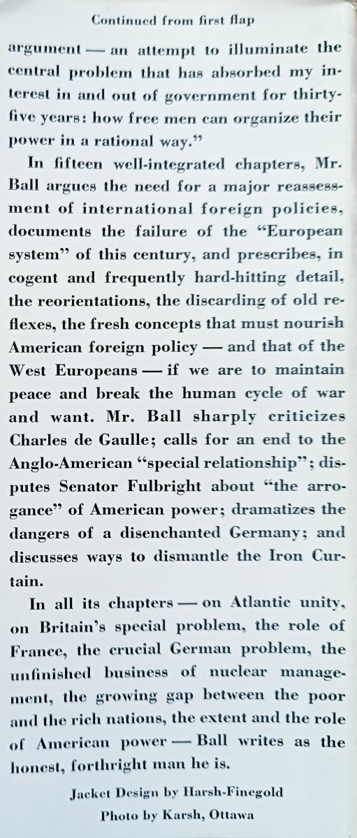 George W. Ball The Discipline of Power