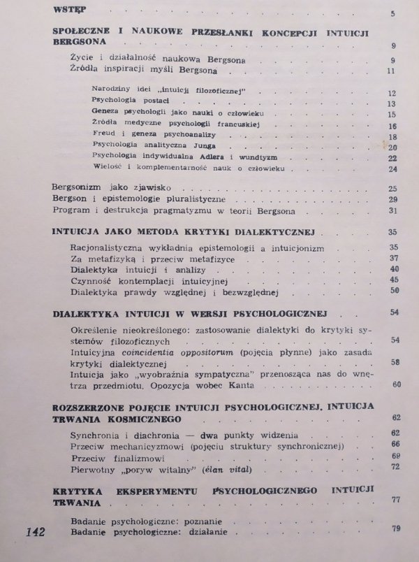 Józef Bańka Intuicjonizm Henryka Bergsona