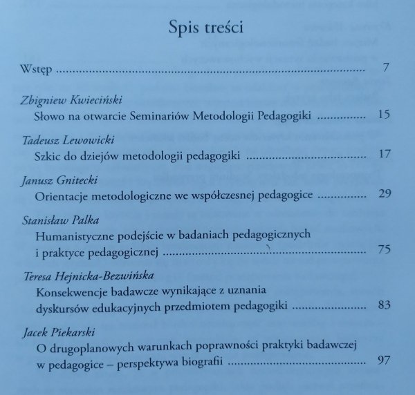 Metodologia pedagogiki zorientowanej humanistycznie