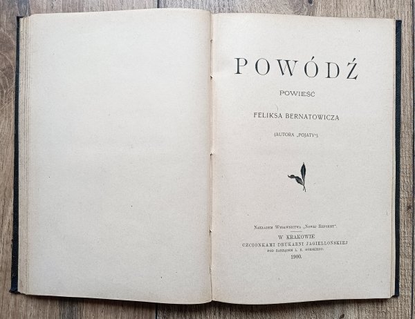 [klocek] Amerykanin: powieść z czasów Kościuszki / Powódź / Samuel Zborowski [1900]