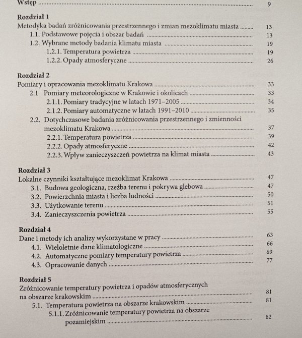 Anita Bokwa Wieloletnie zmiany struktury mezoklimatu miasta na przykładzie Krakowa