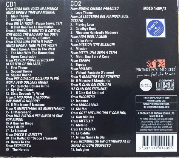 Ennio Morricone Original Artist. Original Songs 2CD
