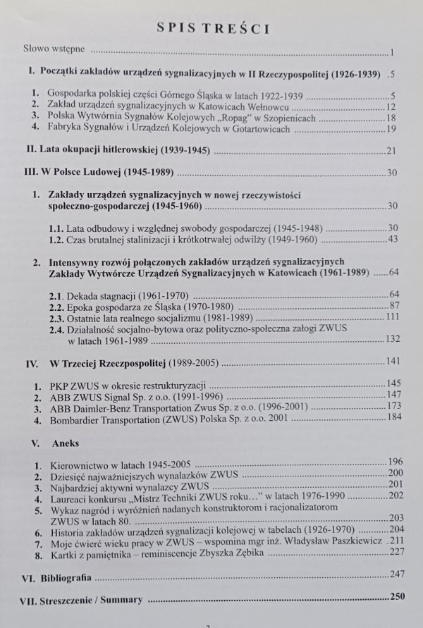 80 lat ZWUS. Zakłady Wytwórcze Urządzeń Sygnalizacyjnych w Katowicach 1926-2006