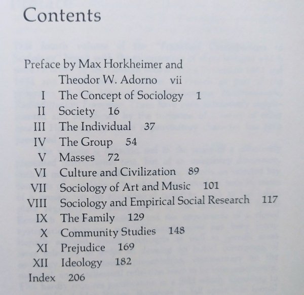 Aspects of Sociology by The Frankfurt Institute for Social Research. Preface by Max Horkheiner and Theodor W. Adorno