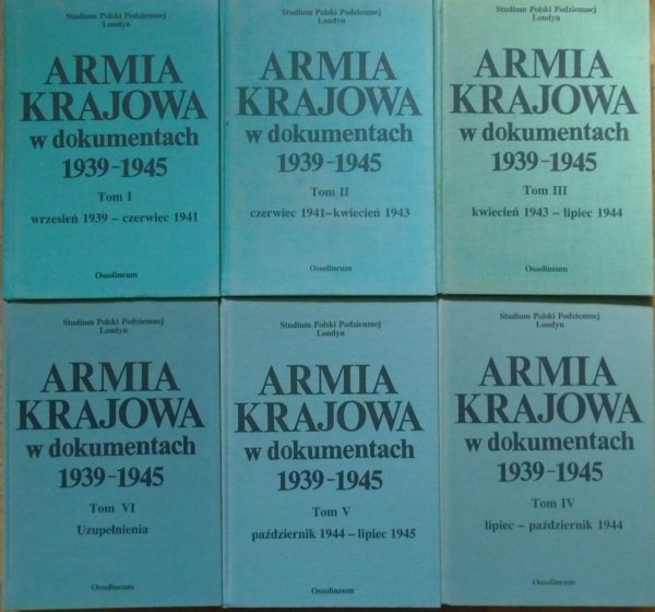 Armia Krajowa w dokumentach 1939-1945 [komplet]