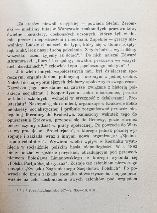 Oskar Lange Socjologia i idee społeczne Edwarda Abramowskiego / 1928