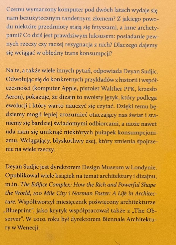 Deyan Sudjic Język rzeczy