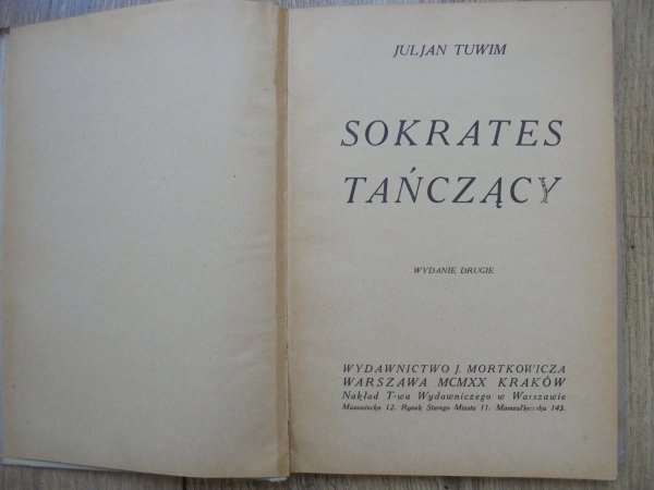 Julian Tuwim • Sokrates tańczący [1920]