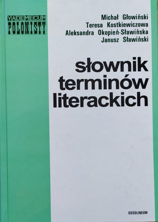 Słownik terminów literackich Głowiński Sławiński