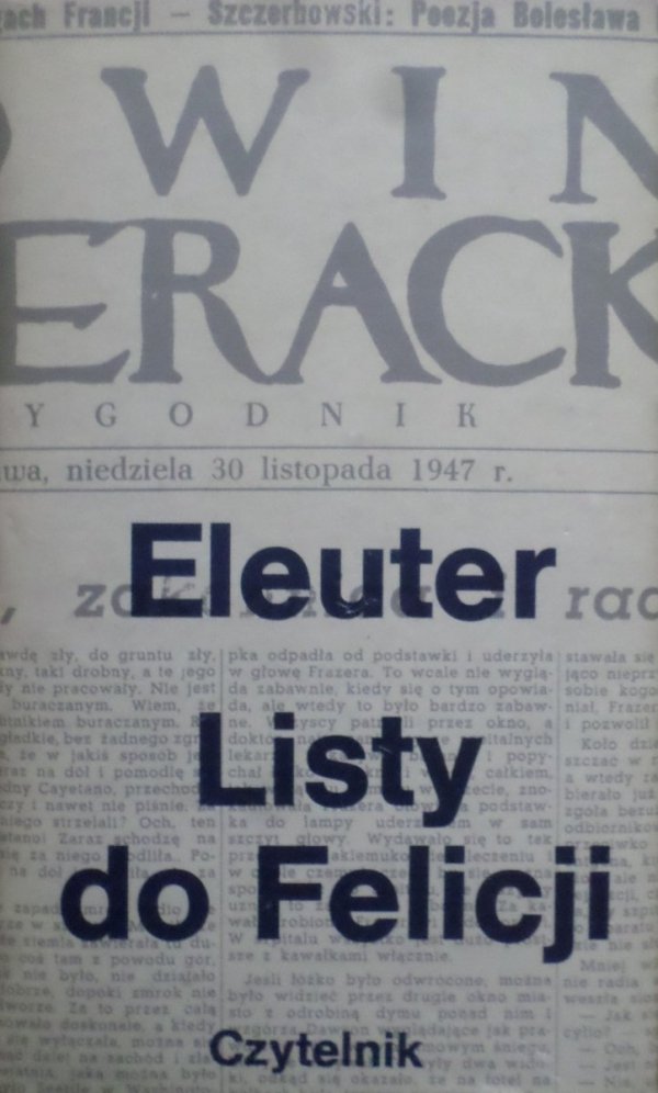 Eleuter [Jarosław Iwaszkiewicz]• Listy do Felicji