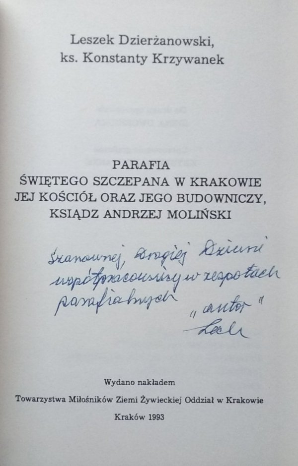 Leszek Dzierżanowski • Parafia świętego Szczepana w Krakowie