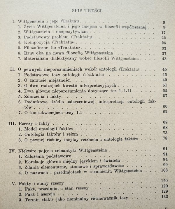 Bogusław Wolniewicz Rzeczy i fakty. Wstęp do pierwszej filozofii Wittgensteina