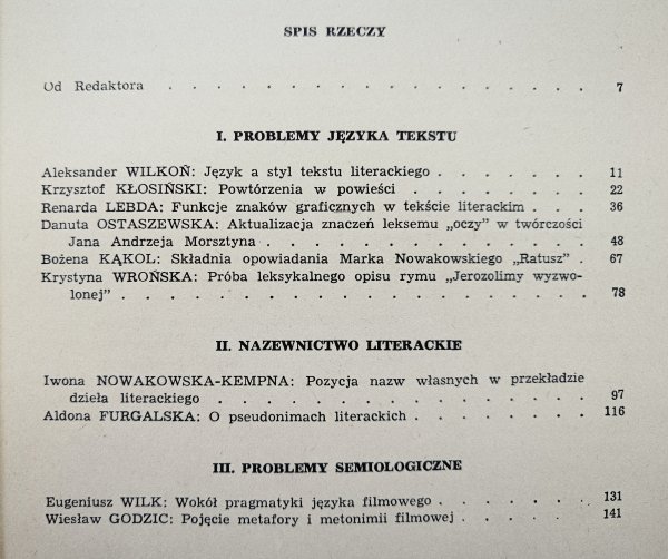  red. Aleksander Wilkoń Język artystyczny