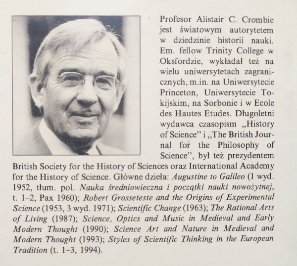 Alistair C. Crombie Style myśli naukowej w początkach nowożytnej Europy