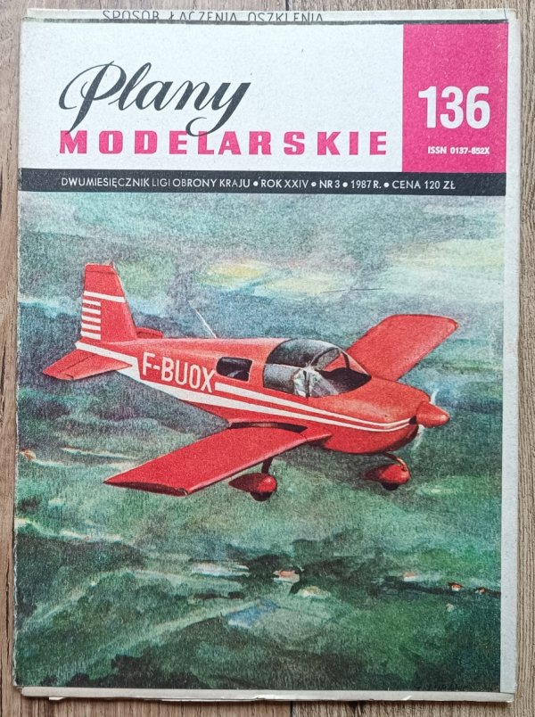 Plany modelarskie 136 3/1987 / Samolot Grumman American AA-1B Tr2 i Trainer