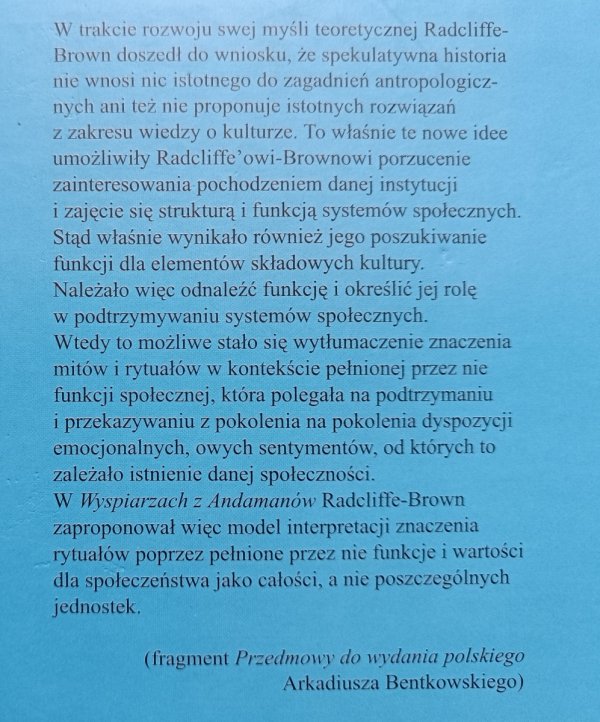 Alfred Reginald Radcliffe-Brown Wyspiarze z Andamanów