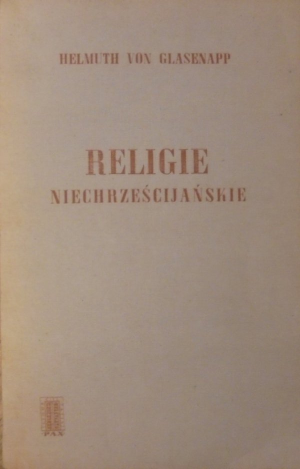 Helmuth Von Glasenapp • Religie niechrześcijańskie