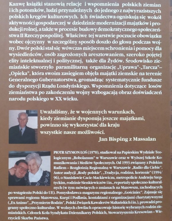 Szkice do portretu ziemian polskich XX wieku Piotr Szymon Łoś