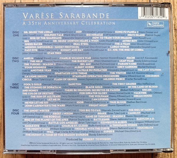 Varese Sarabande: A 35th Anniversary Celebration 4CD