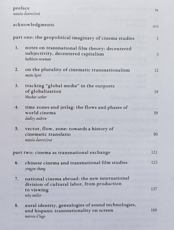 World Cinemas, Transnational Perspectives