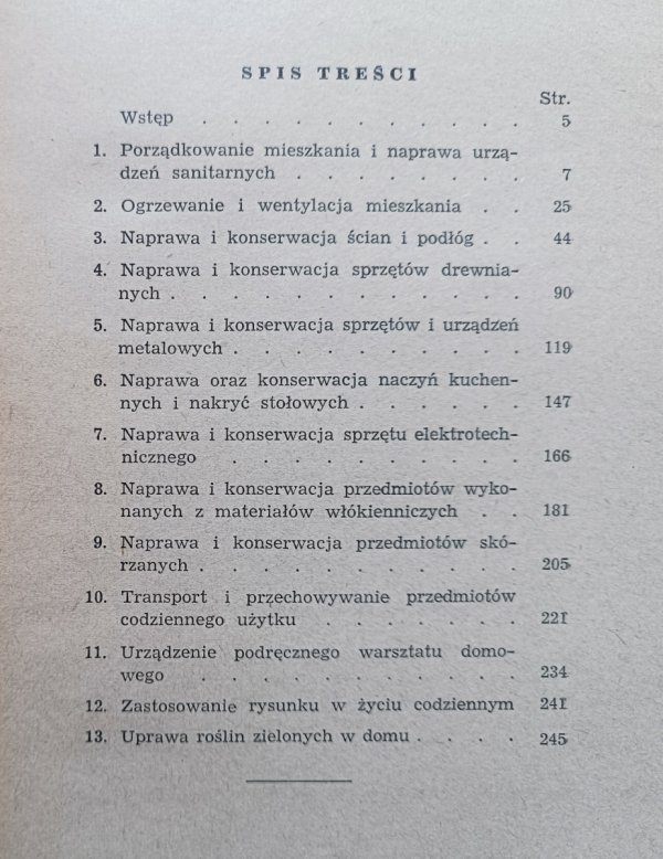 Mały poradnik techniczny dla potrzeb domowych / 1956