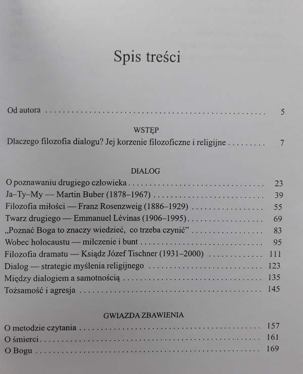 Jan Andrzej Kłoczowski OP • Filozofia dialogu [Buber, Levinas, Tischner]