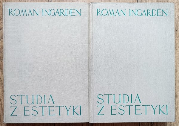 Roman Ingarden Studia z estetyki tom 1/2