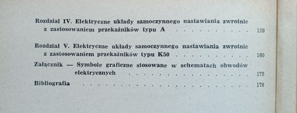 Urządzenia samoczynnego nastawiania zwrotnic na górkach rozrządowych