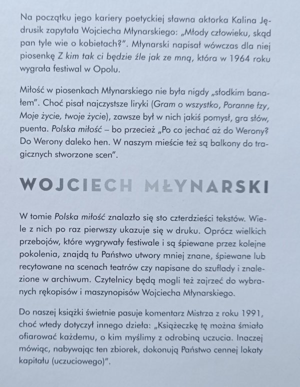 Wojciech Młynarski Polska miłość