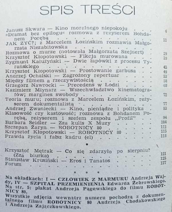 Film na świecie 3/1981 Kino Moralnego Niepokoju