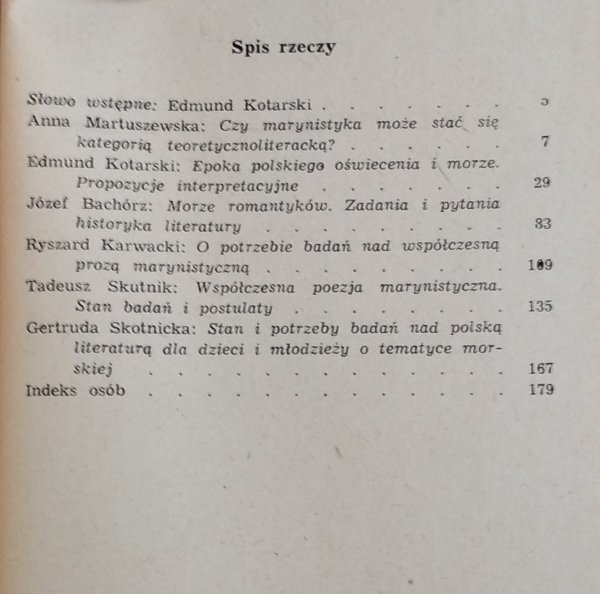 Edmund Kotarski • Problemy polskiej literatury marynistycznej