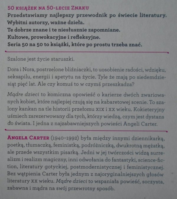 Angela Carter • Mądre dzieci
