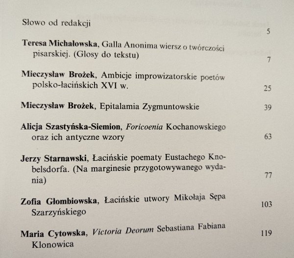 Teresa Michałowska Łacińska poezja w dawnej Polsce