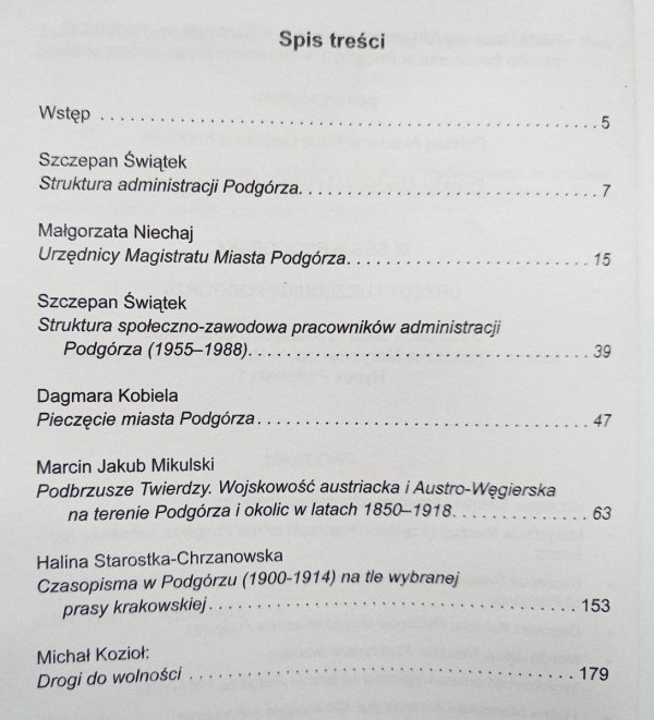 Urzędy i urzędnicy Podgórza