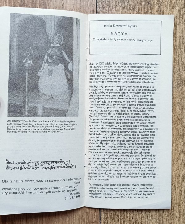 Natya: o kształcie indyjskiego teatru klasycznego