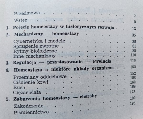 Aleksander Dawidowicz Homeostaza