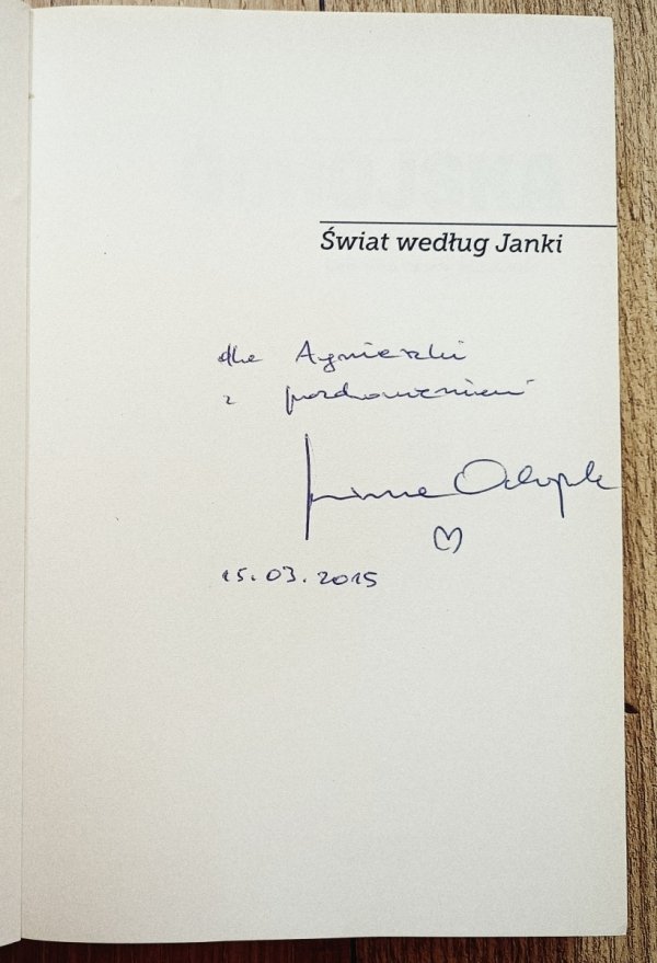Janina Ochojska Świat według Janki
