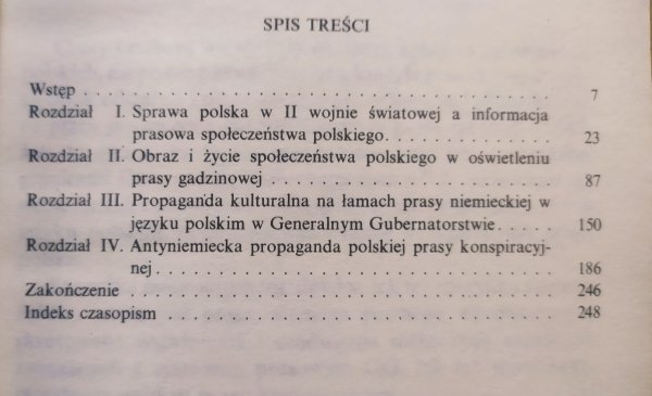Ewa Cytowska Szkice z dziejów prasy pod okupacją niemiecką 1939-1945