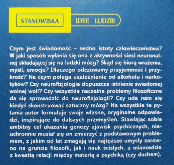 Bernard Korzeniewski Od neuronu do samoświadomości