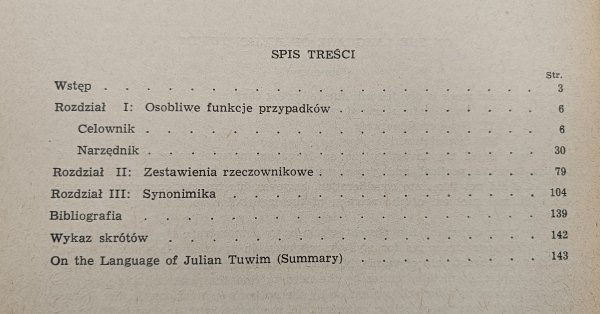 Roxana Sinielnikoff Ze studiów nad językiem Juliana Tuwima