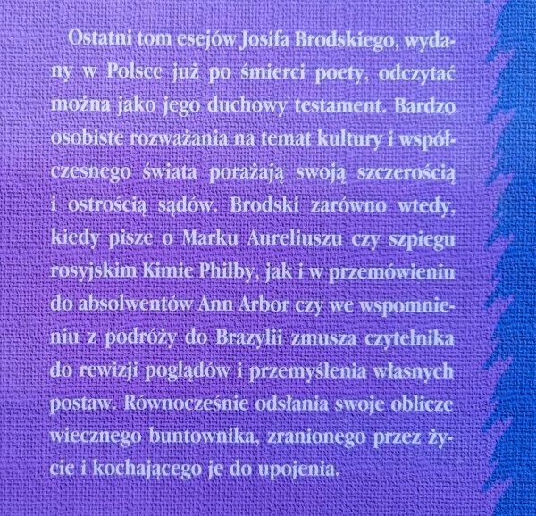 Josif Brodski Pochwała nudy