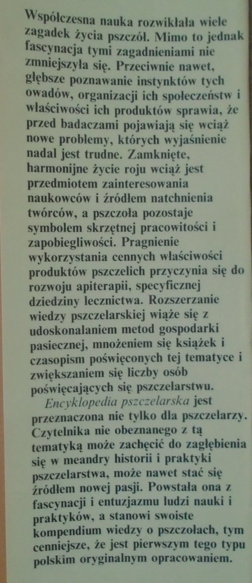 red. Jan Woźnica • Encyklopedia pszczelarska