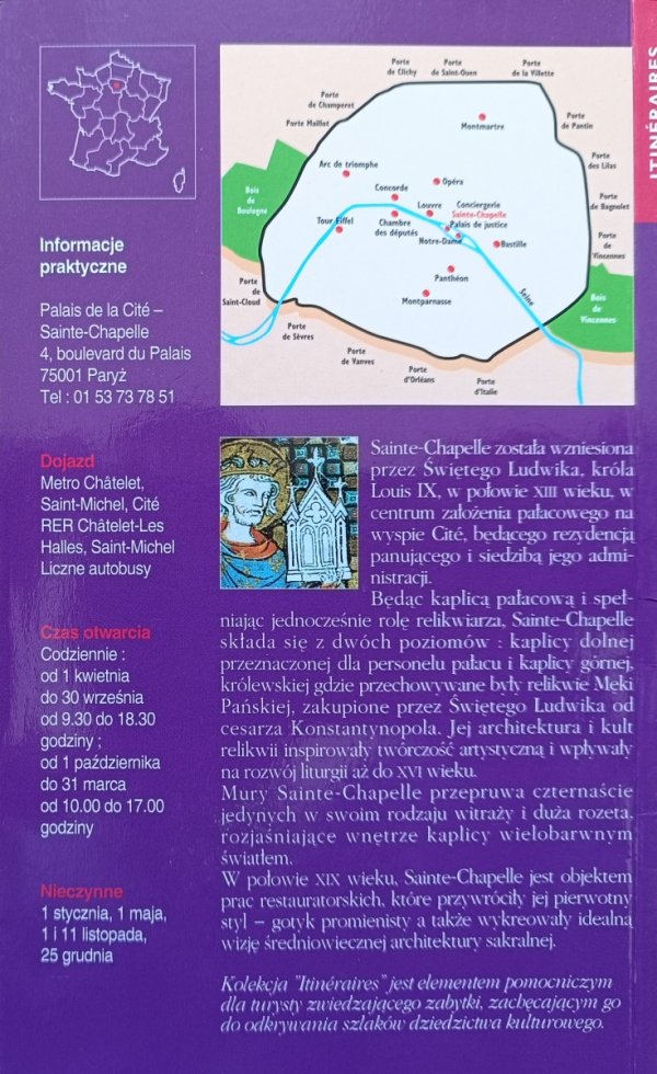 Sainte-Chapelle: Pałac na wyspie Cite