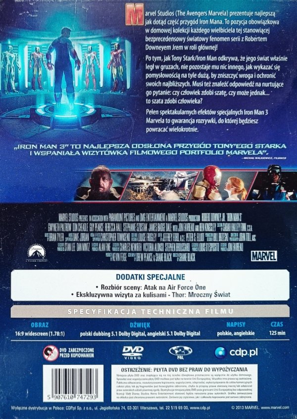 Shane Black Iron Man 3 DVD