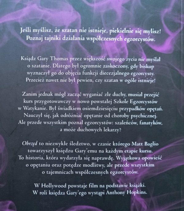 Matt Baglio Obrzęd. Tajemnice współczesnych egzorcystów