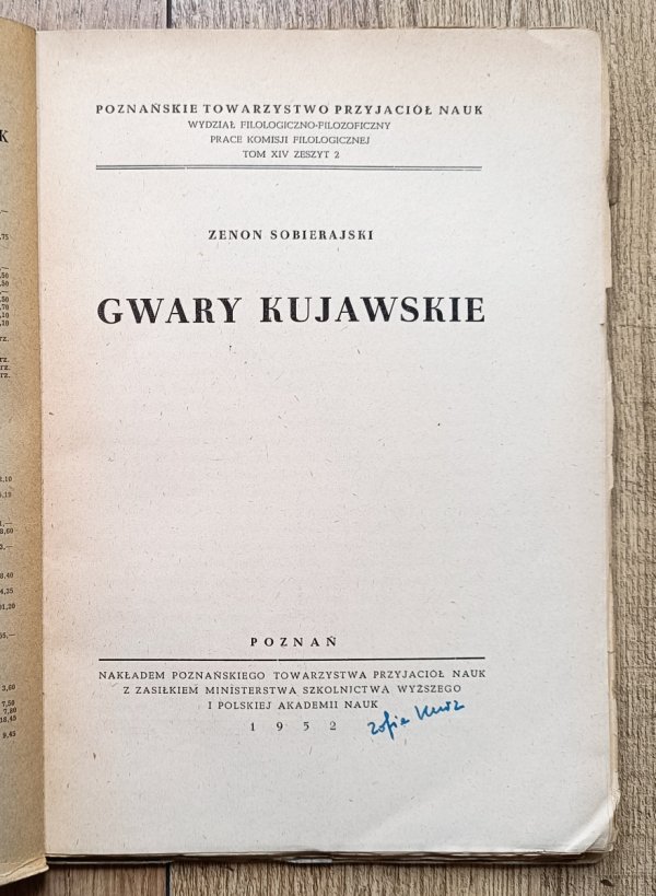 Zenon Sobierajski Gwary kujawskie