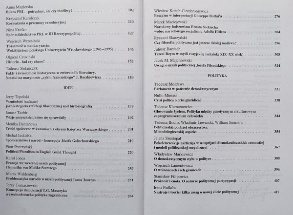 Historia, idee, polityka. Księga dedykowana Profesorowi Janowi Baszkiewiczowi